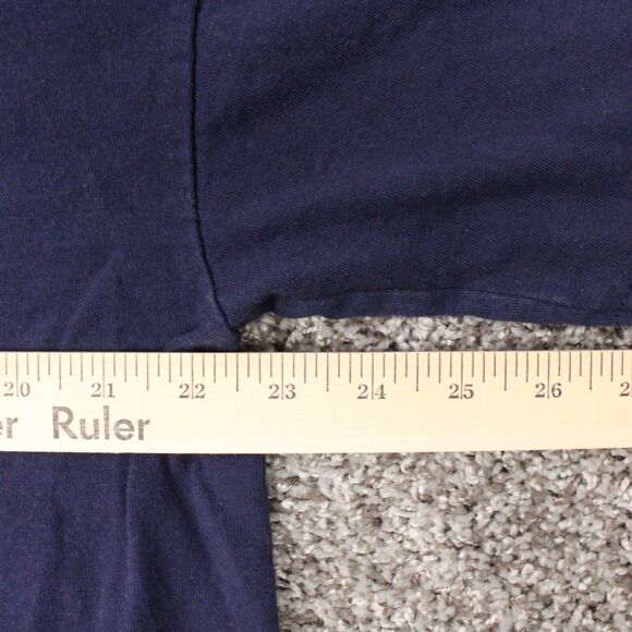 Vintage Y2K Delta Shirt Adult XL Blue American Flag Patriotic Graphic Tee - Picture 5 of 6